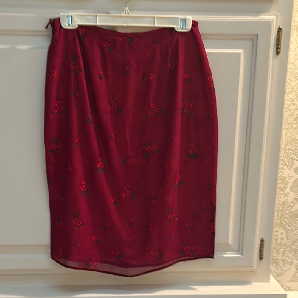 Harold's Red Pencil Skirt Knee-Length Cocktail